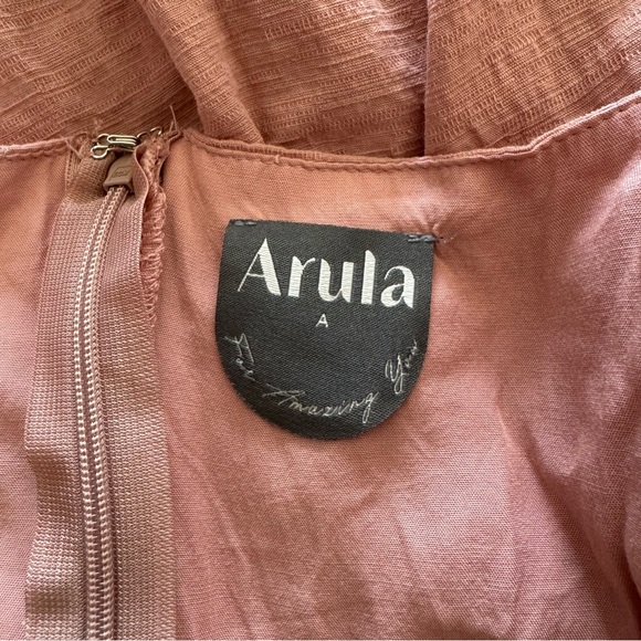 ARULA Kaelie Puff Sleeve Babydoll Mini Dress Size A 1X PINK - Picture 5 of 10